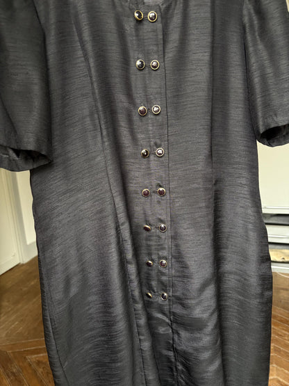 Vintage Black Short Sleeve Dress — additional view 8