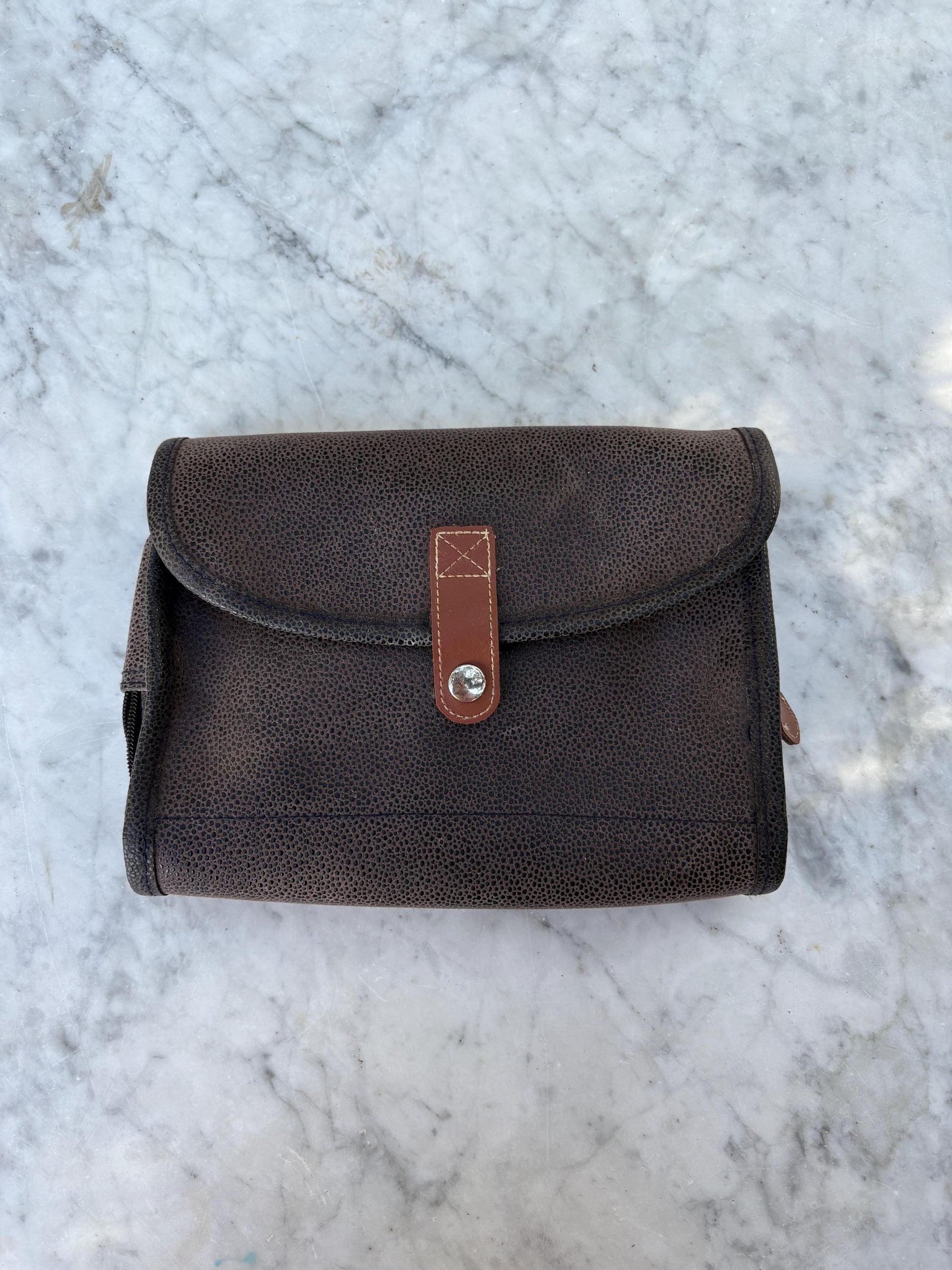 Leather Travel Toiletry Bag, Hanging Dopp Kit for Men, Vintage Shaving Kit Bag, Brown Wash Bag, Organizer Grooming Essentials, Gift for Him