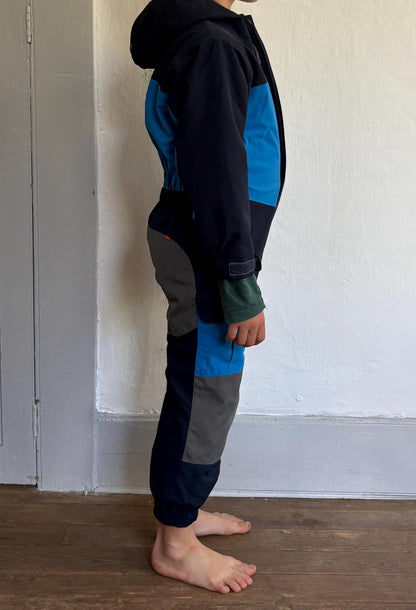 Vaude Kids Waterproof Snowsuit, Eco-Friendly Ski Suit, Blue Outdoor Winter Gear
