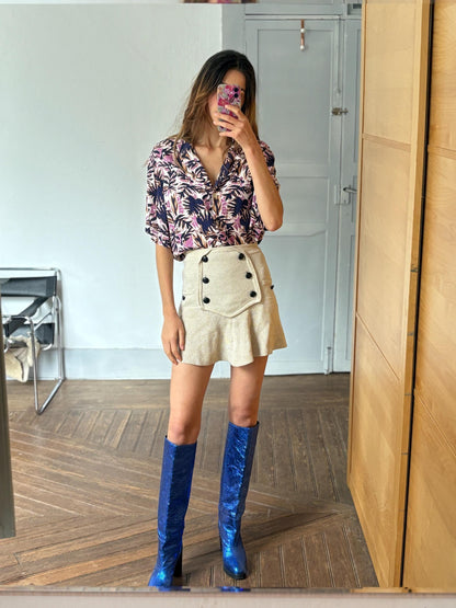 Tropical Print Hawaiian Button-Up Shirt — additional view 8