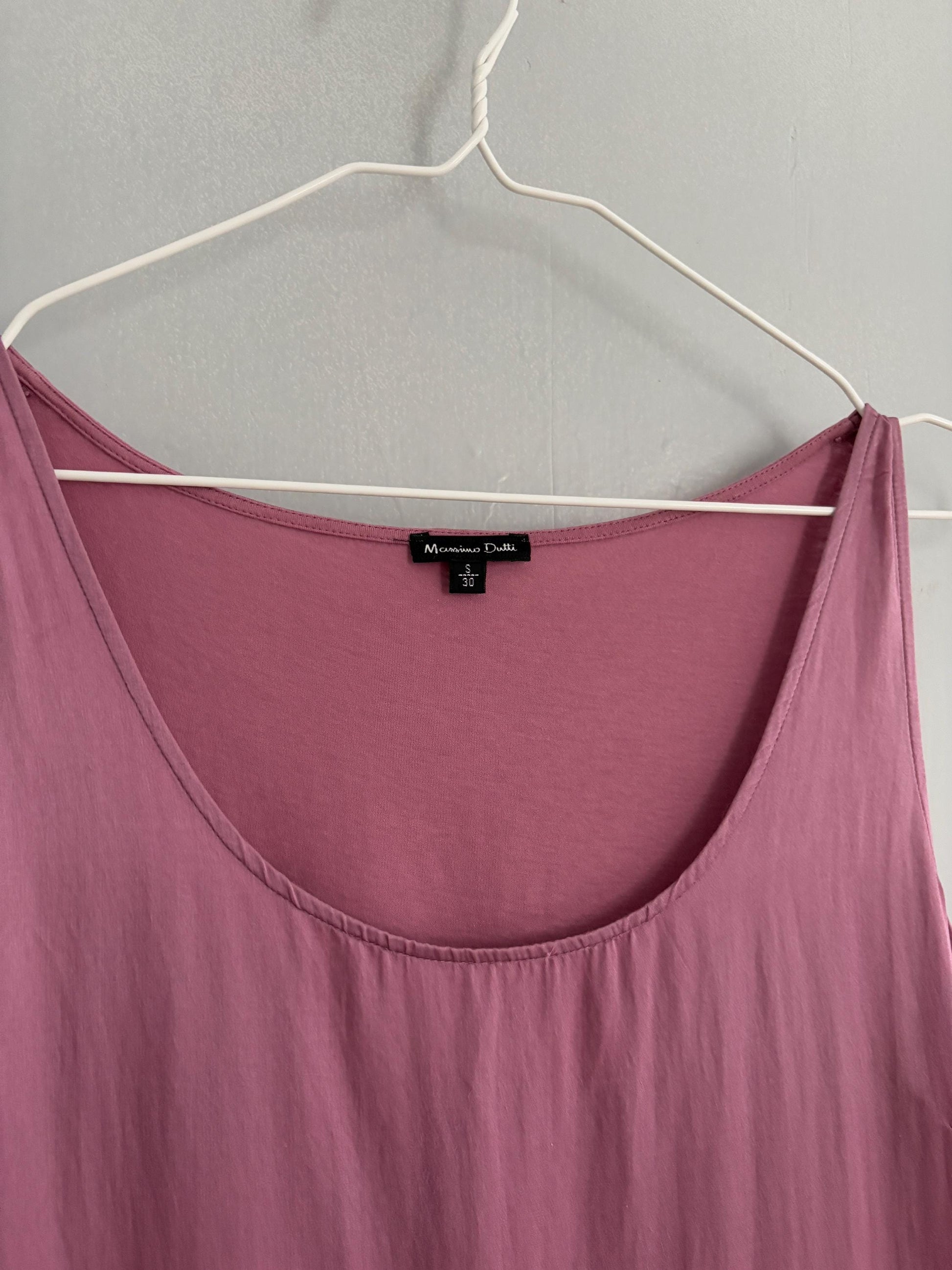 Vintage pink short summer Dress, Basic sleeveless comfortable dress