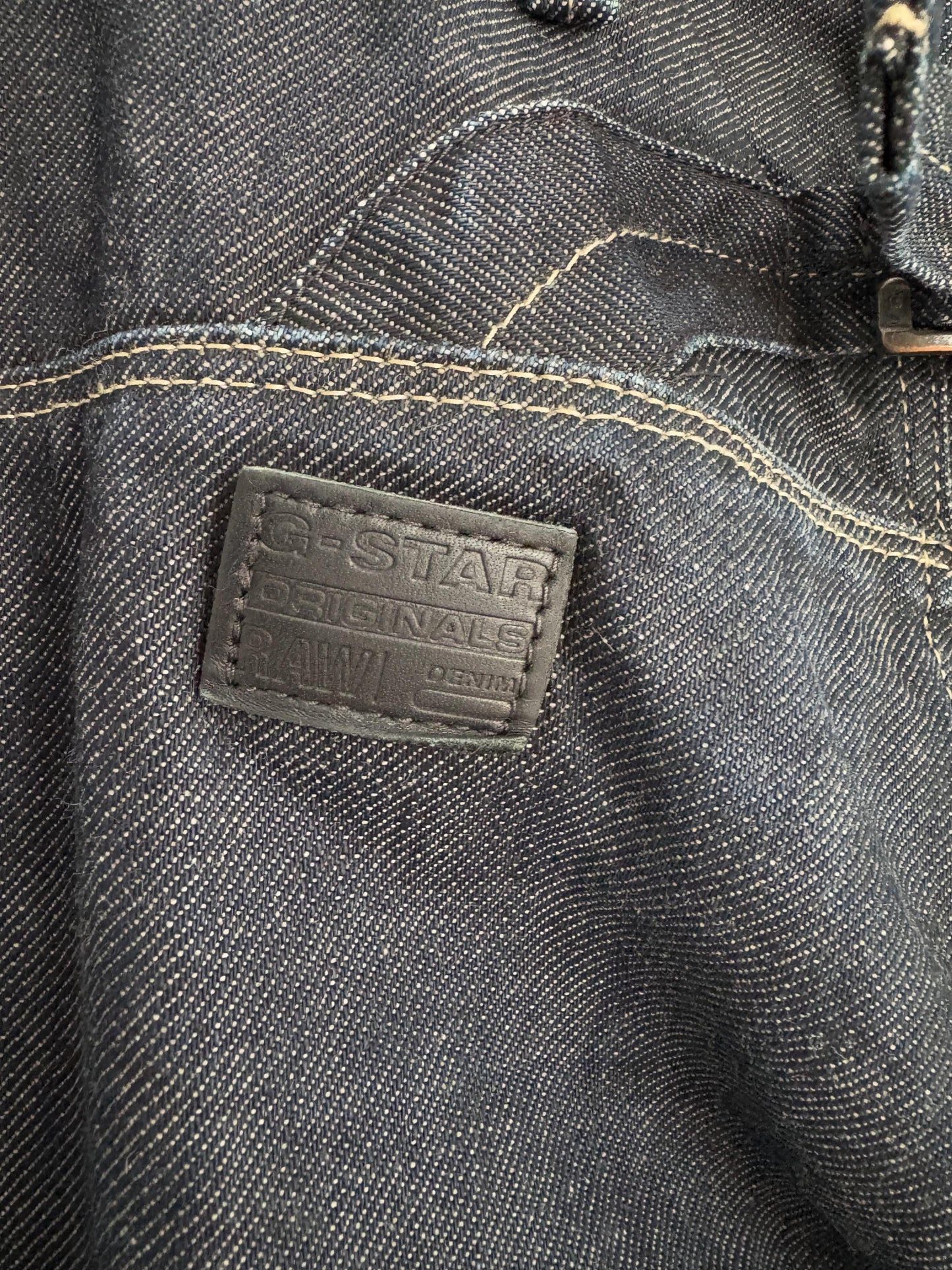 G-Star Originals Black Denim Jeans – Slim Straight Fit – Utility Pocket Detail – Size 29