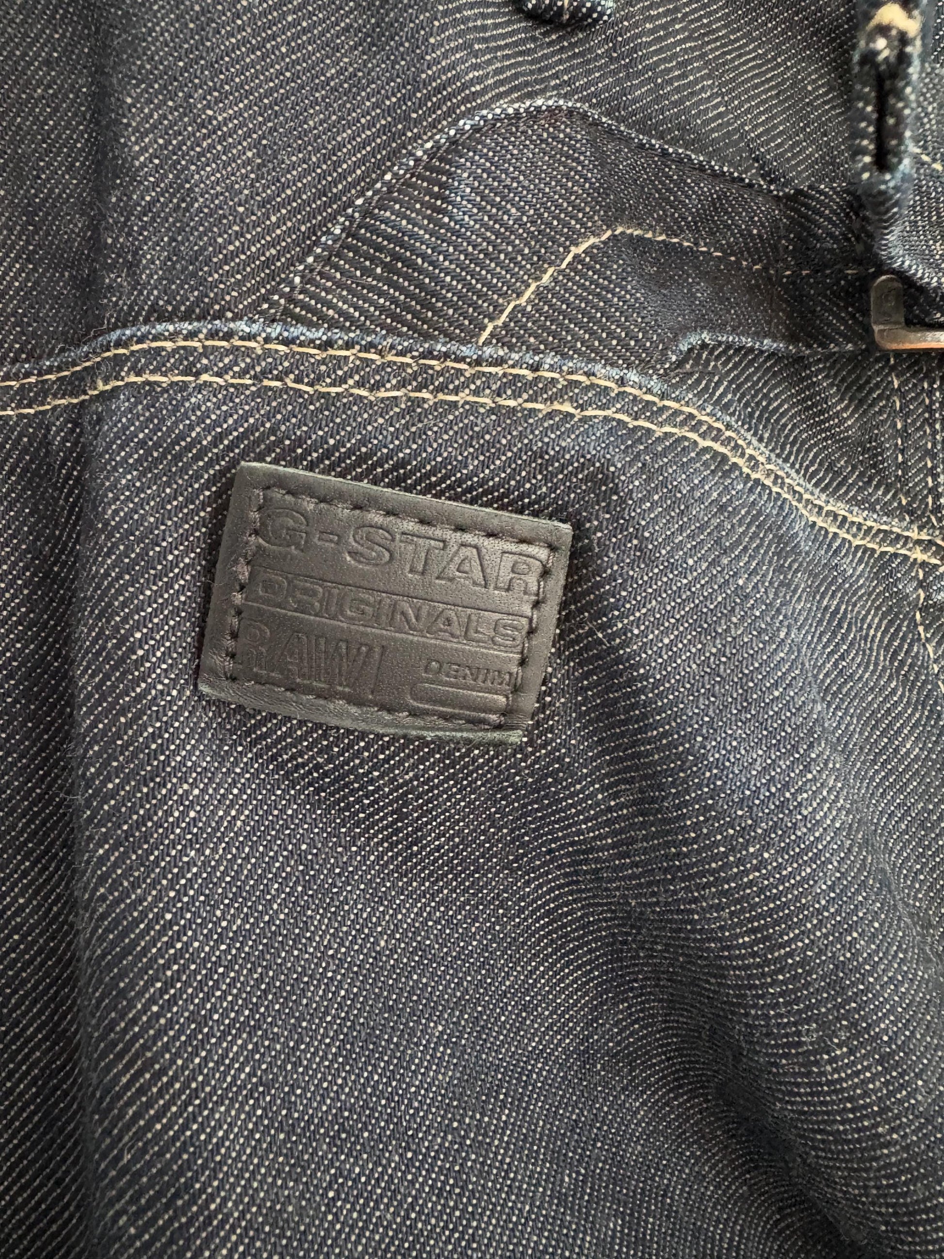 G-Star Originals Black Denim Jeans – Slim Straight Fit – Utility Pocket Detail – Size 29