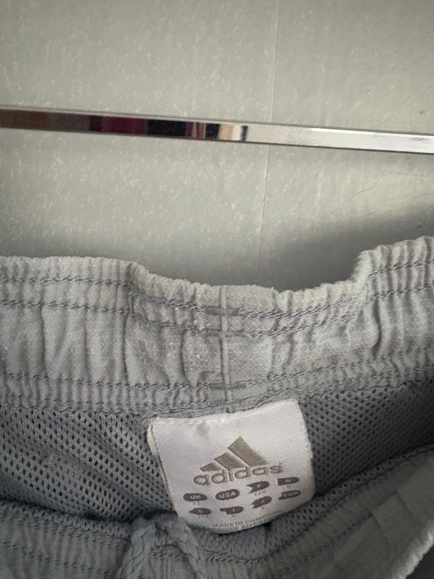 Vintage Adidas Zip-Off Training Pants – Light Blue 90s Track Pants – Convertible Cropped Joggers – UK 32 Japan L – Retro Sportswear