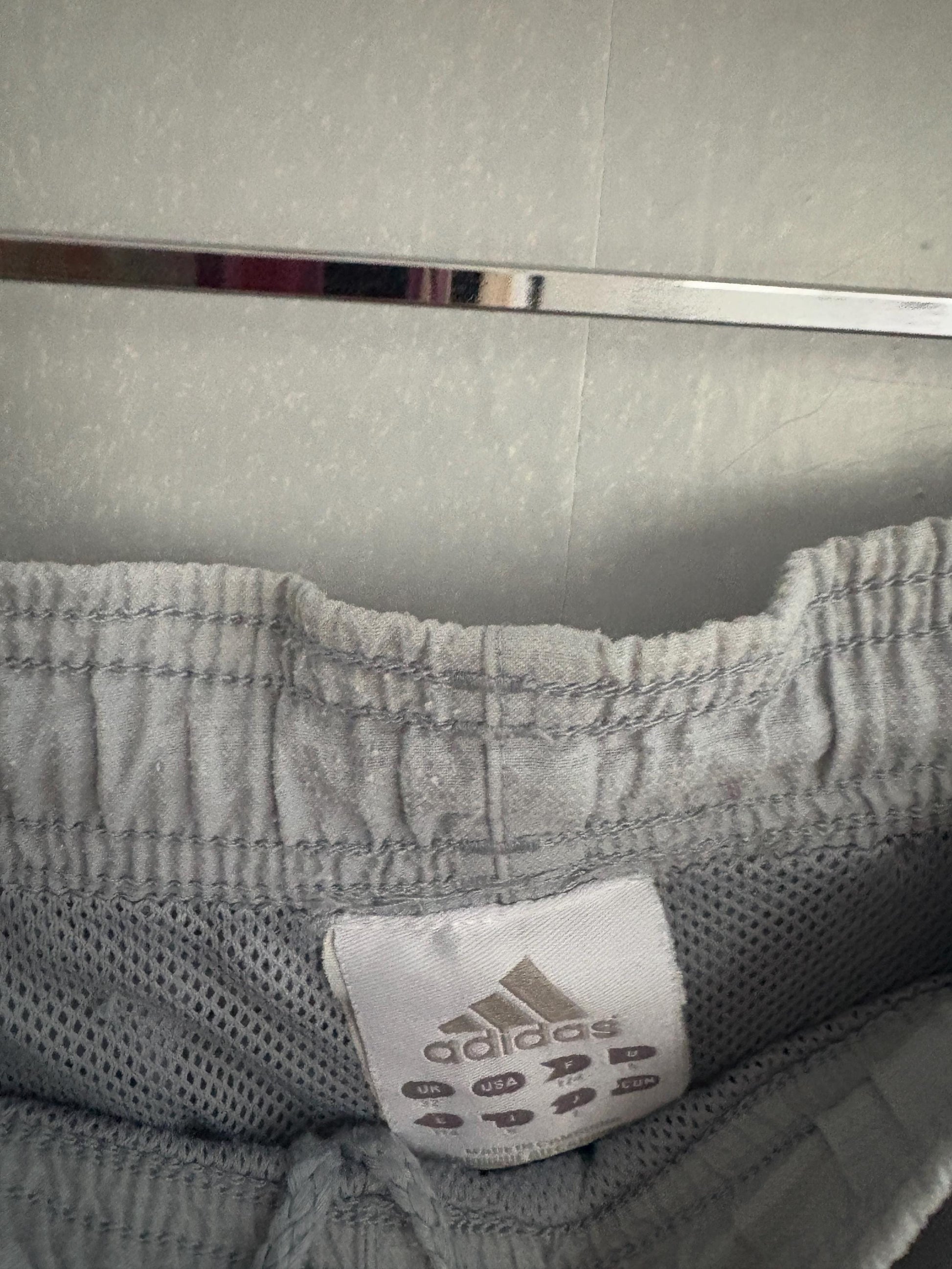 Vintage Adidas Zip-Off Training Pants – Light Blue 90s Track Pants – Convertible Cropped Joggers – UK 32 Japan L – Retro Sportswear