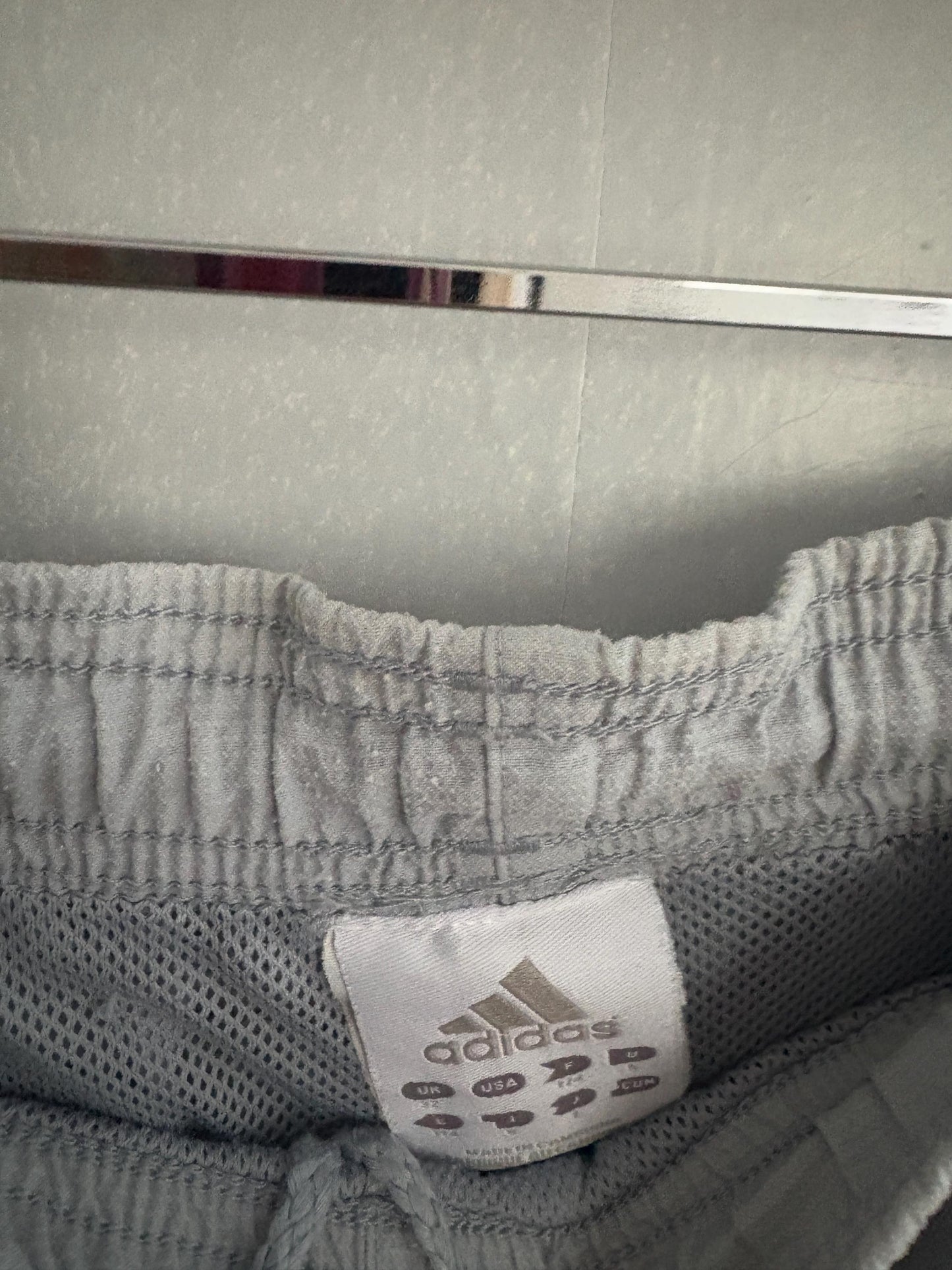 Vintage Adidas Zip-Off Training Pants – Light Blue 90s Track Pants – Convertible Cropped Joggers – UK 32 Japan L – Retro Sportswear