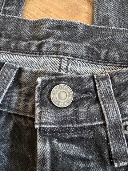 Vintage Levi's Washed Black Skinny Jeans — additional view 6