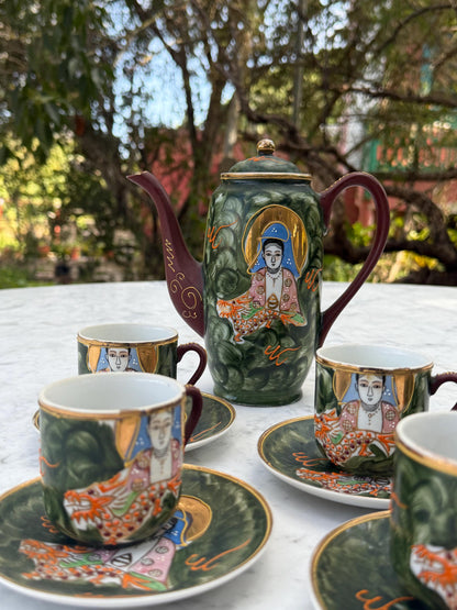 Vintage Kutani Moriage Tea Set, 1920s-1940s — additional view 7