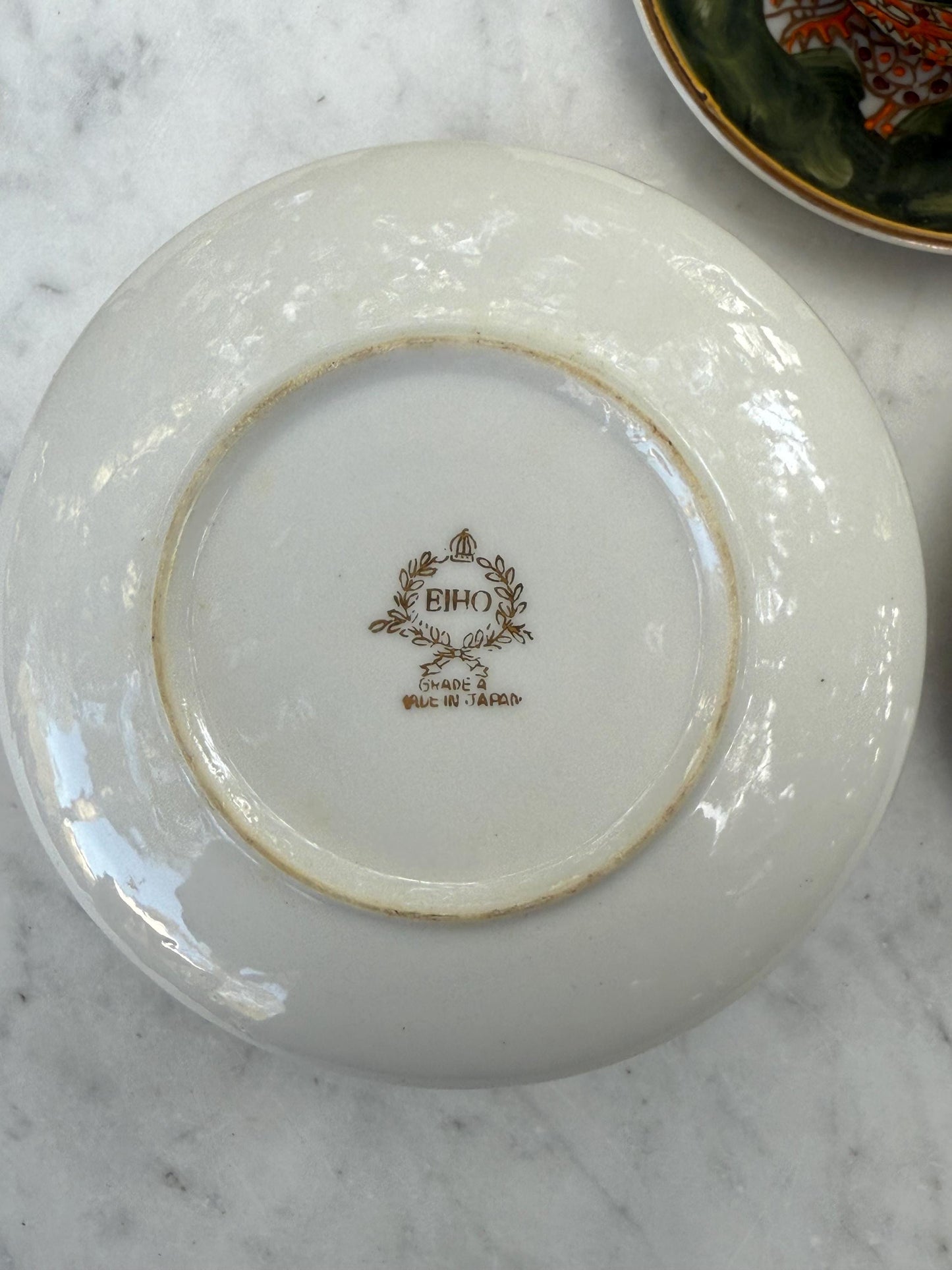 Vintage Hand-Painted Japanese Tea Set – Kutani Moriage Dragon Design, Made in Japan 1920s-1940s, Porcelain Teapot & Cups