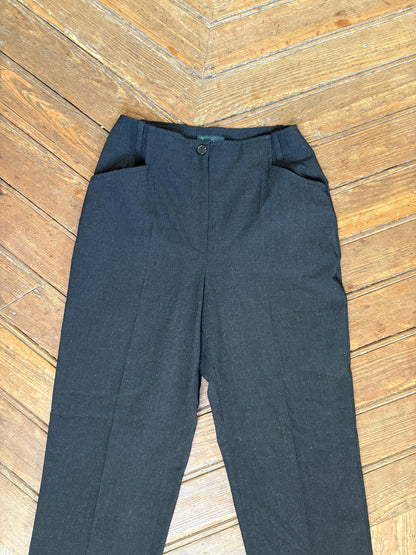 Vintage Black Tailored Trousers for Women — additional view 8