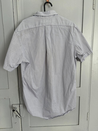 90s Oversized Stripe Button-Up Shirt — additional view 10
