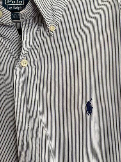 90s Oversized Stripe Button-Up Shirt — additional view 7