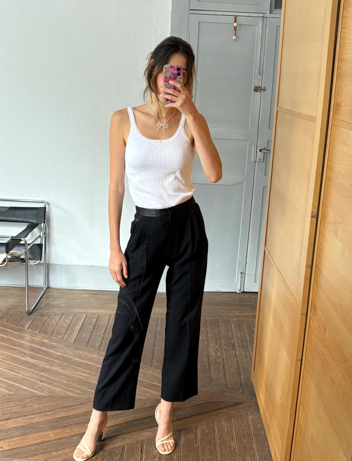 Vintage luxury trousers by Michi House Milano, Luxe Italian design wool formal pants