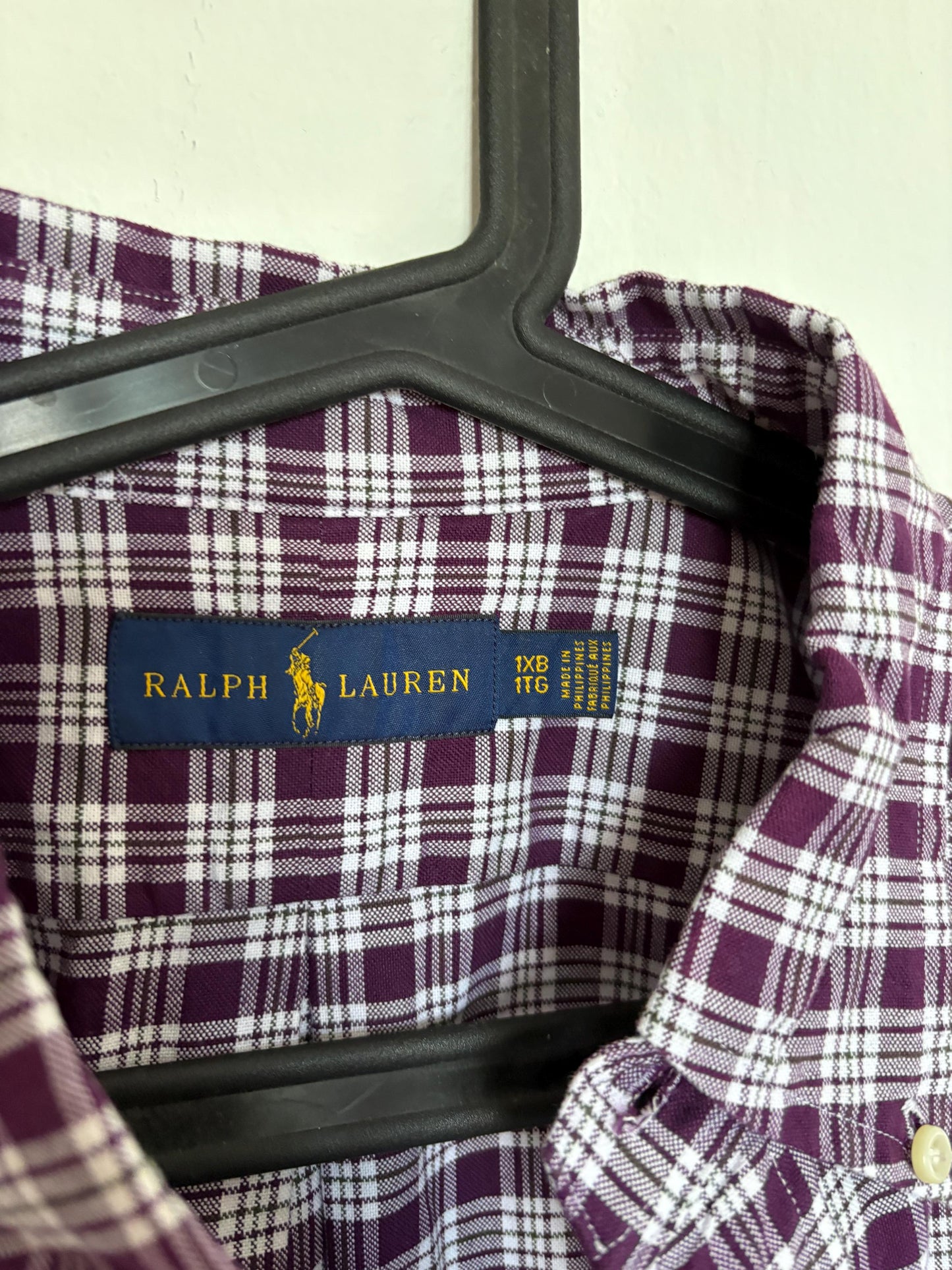 Vintage Ralph Lauren Shirt – Oversized Plaid 100% Cotton Shirt, Unisex Button Down, Preppy Classic. Size XXL