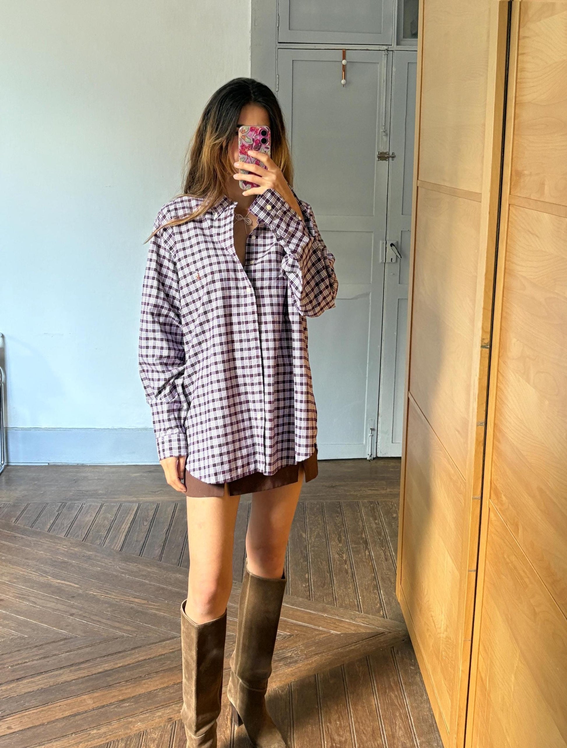 Vintage Ralph Lauren Shirt – Oversized Plaid 100% Cotton Shirt, Unisex Button Down, Preppy Classic. Size XXL