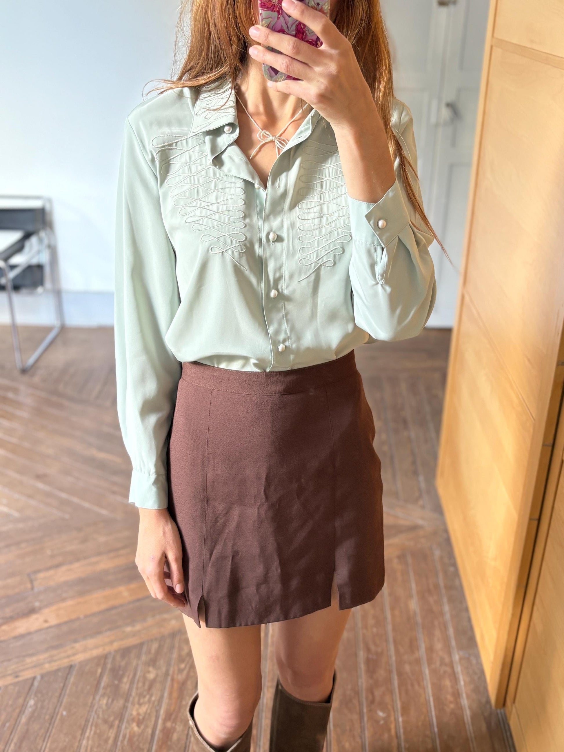 Romantic Guipur Blouse with Pearl Buttons — additional view 6