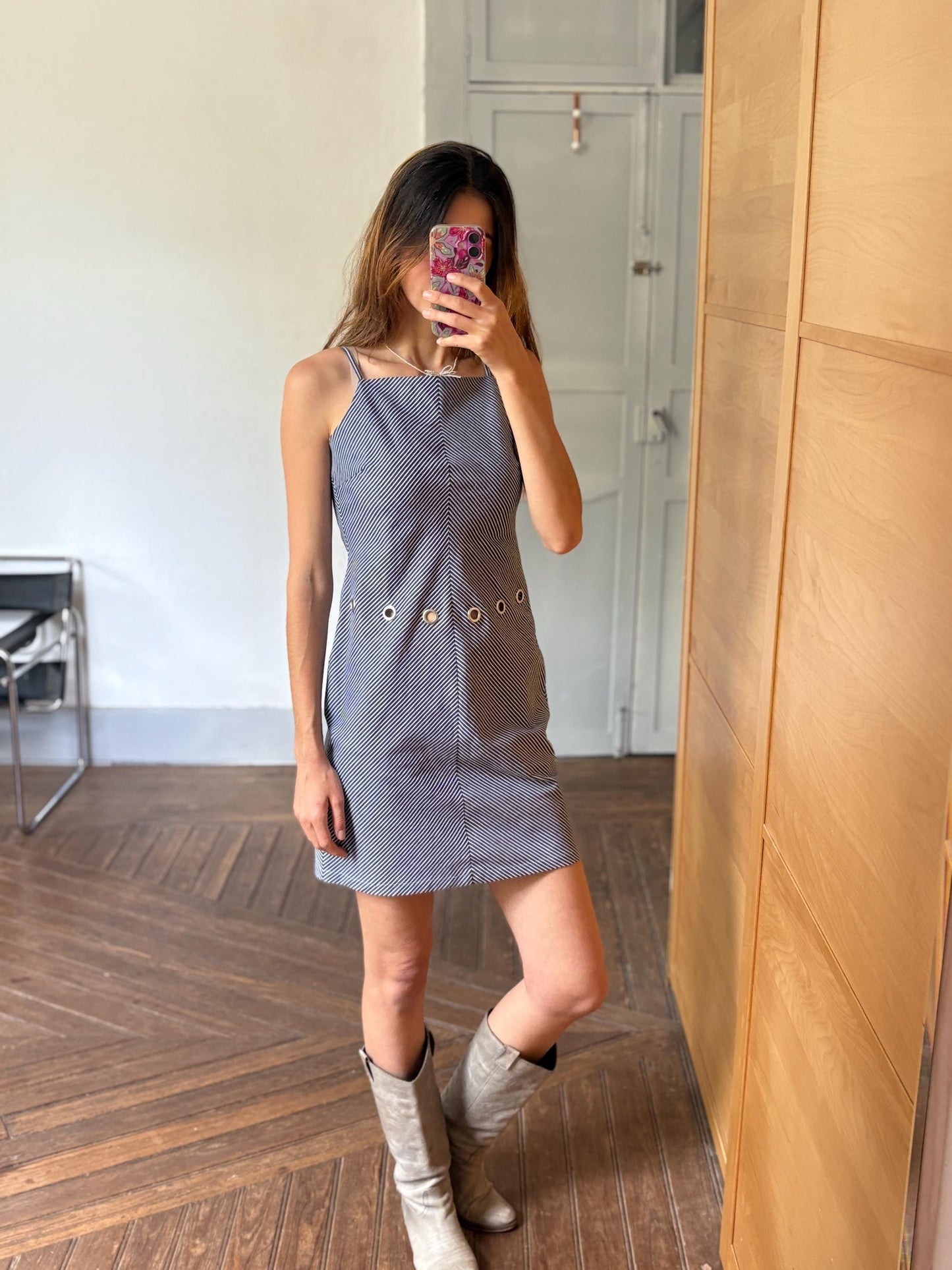 Vintage dress by Lili Sidonio, y2k Aesthetic mini dress, Cute short summer dress