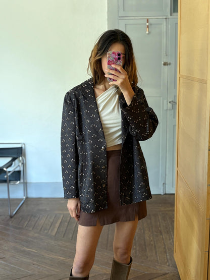 Floral Print Vintage Blazer — additional view 6