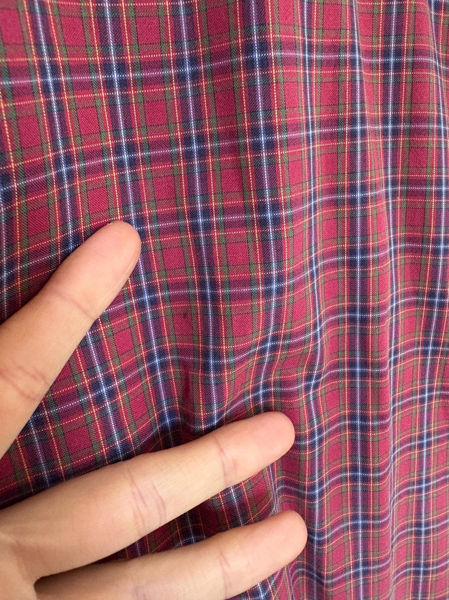 Vintage Thomas Burberry checkered plaid button down shirt 100 % cotton unisex oversized style