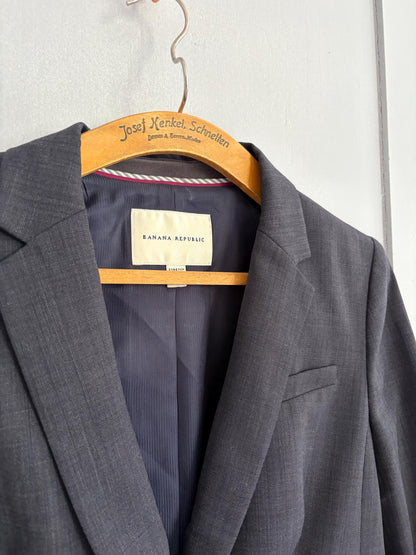 Navy Vintage Wool Blazer for Women — additional view 7