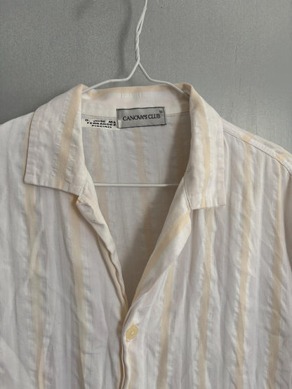 Vintage Striped Cotton Oversized Shirt — additional view 8