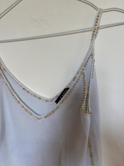 Beaded Knit Tank Top - Vintage Luxury — additional view 9
