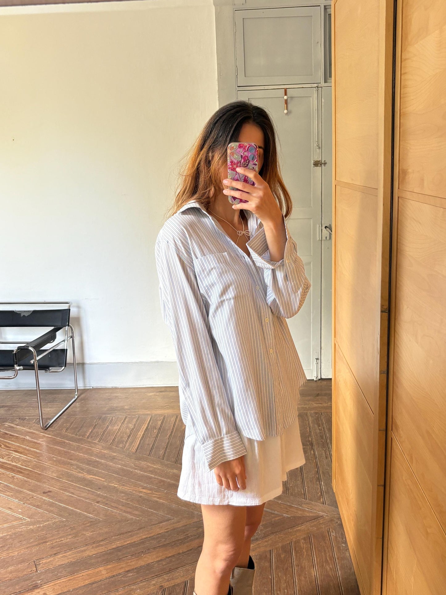 Vintage Emidio Tucci button down shirt, Soft fabric oversized men blouse, Boyfriend design wear, Size 4