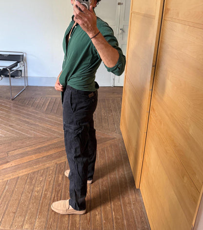 Vintage Black Cargo Trousers — additional view 6