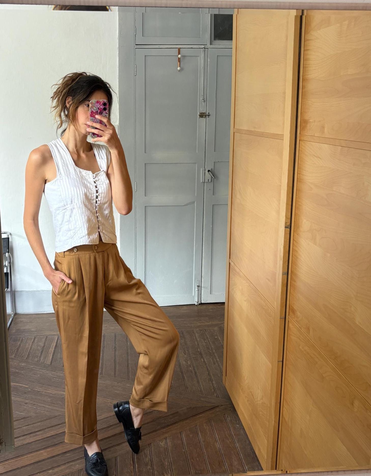 Vintage Stacy Adams tassel loafers men’s 8.5 – black leather, made in Spain, preppy aesthetic shoes