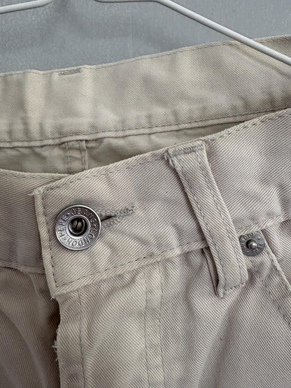 Vintage Beige Cotton Trousers, 90s Style — additional view 6