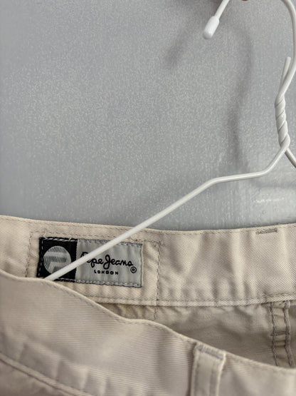 Vintage Beige Cotton Trousers, 90s Style — additional view 8