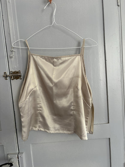 Vintage Satin Barcelona Camisole in Champagne Gold — additional view 9