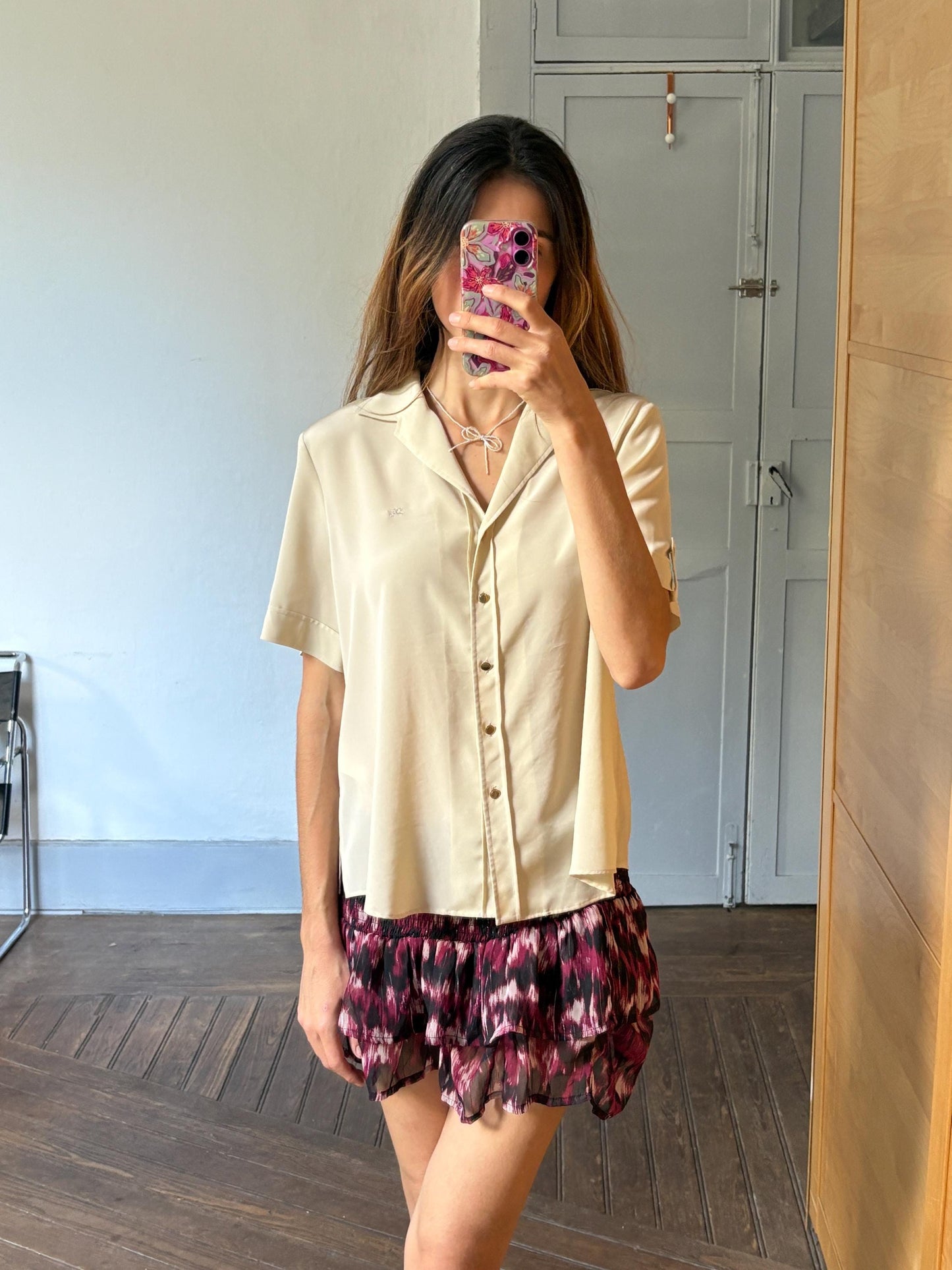 Luxury vintage Burberry London summer blouse, Lightweight button up shirt, Vintage designer wear, Preppy top, M