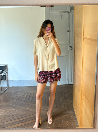 Vintage Burberry London Summer Blouse — back view
