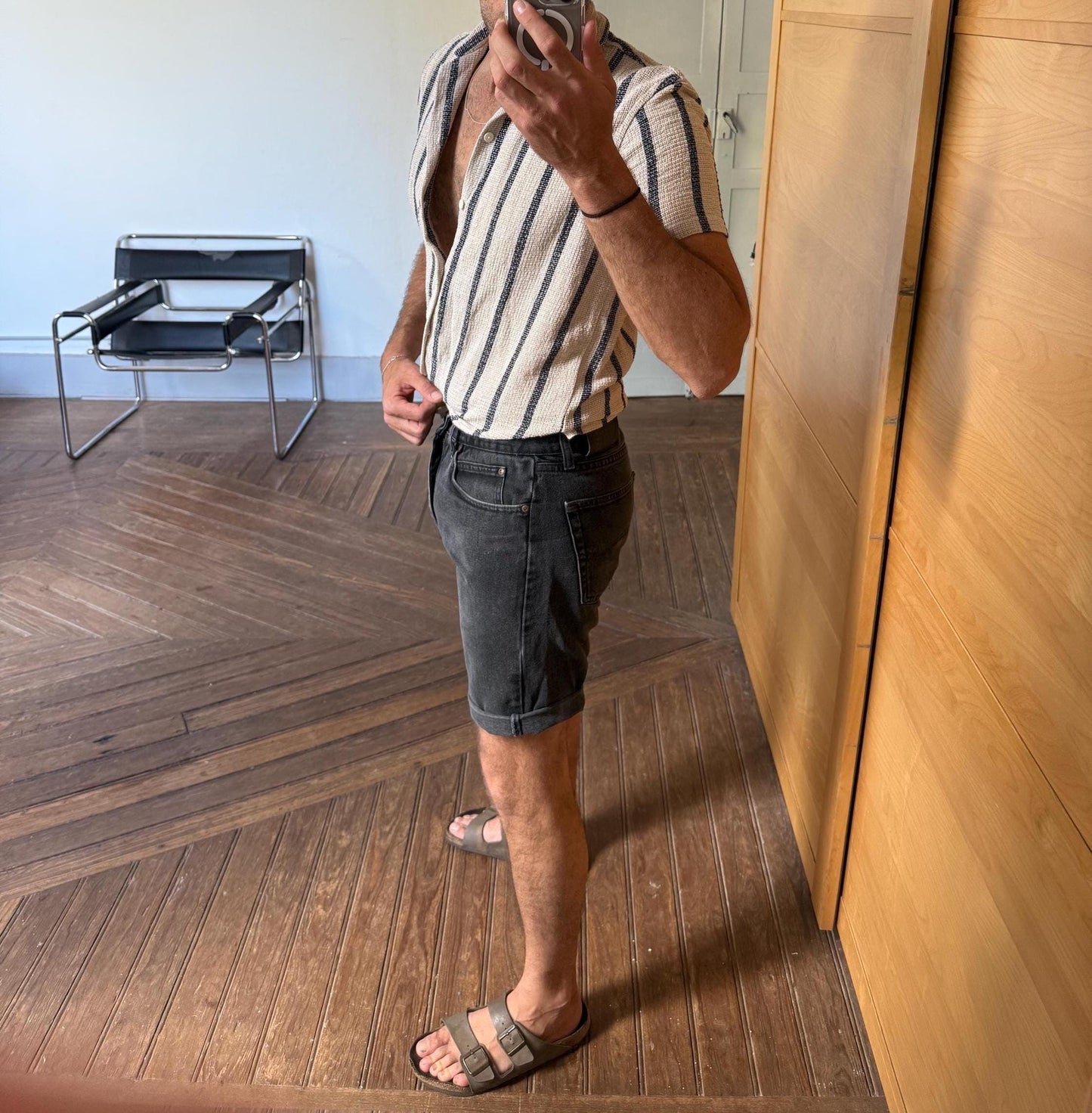 Vintage Lee black denim shorts, Cotton straight fit summer pants, Aesthetic raw hem men’s jean cutoffs, Cool grunge summer shorts, Size M