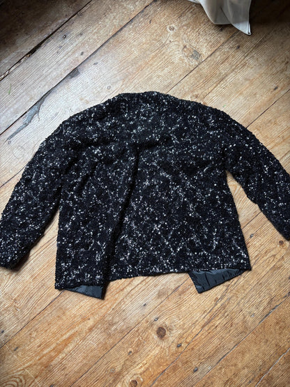 Vintage Black Sequin Evening Jacket — additional view 10