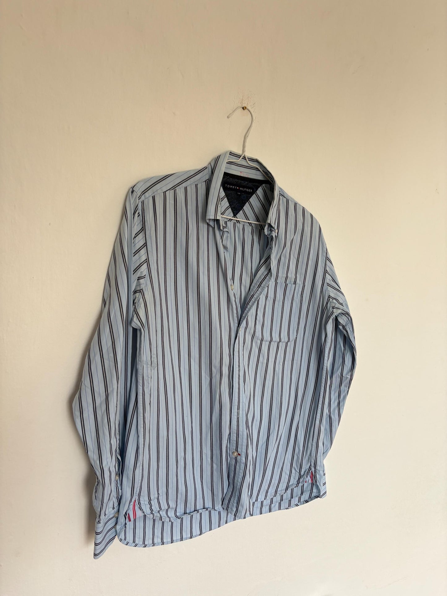 Vintage Tommy Hilfiger Button Up Shirt, Size S, 100% Cotton Unisex Fit oxford shirt, Preppy aesthetic clothing