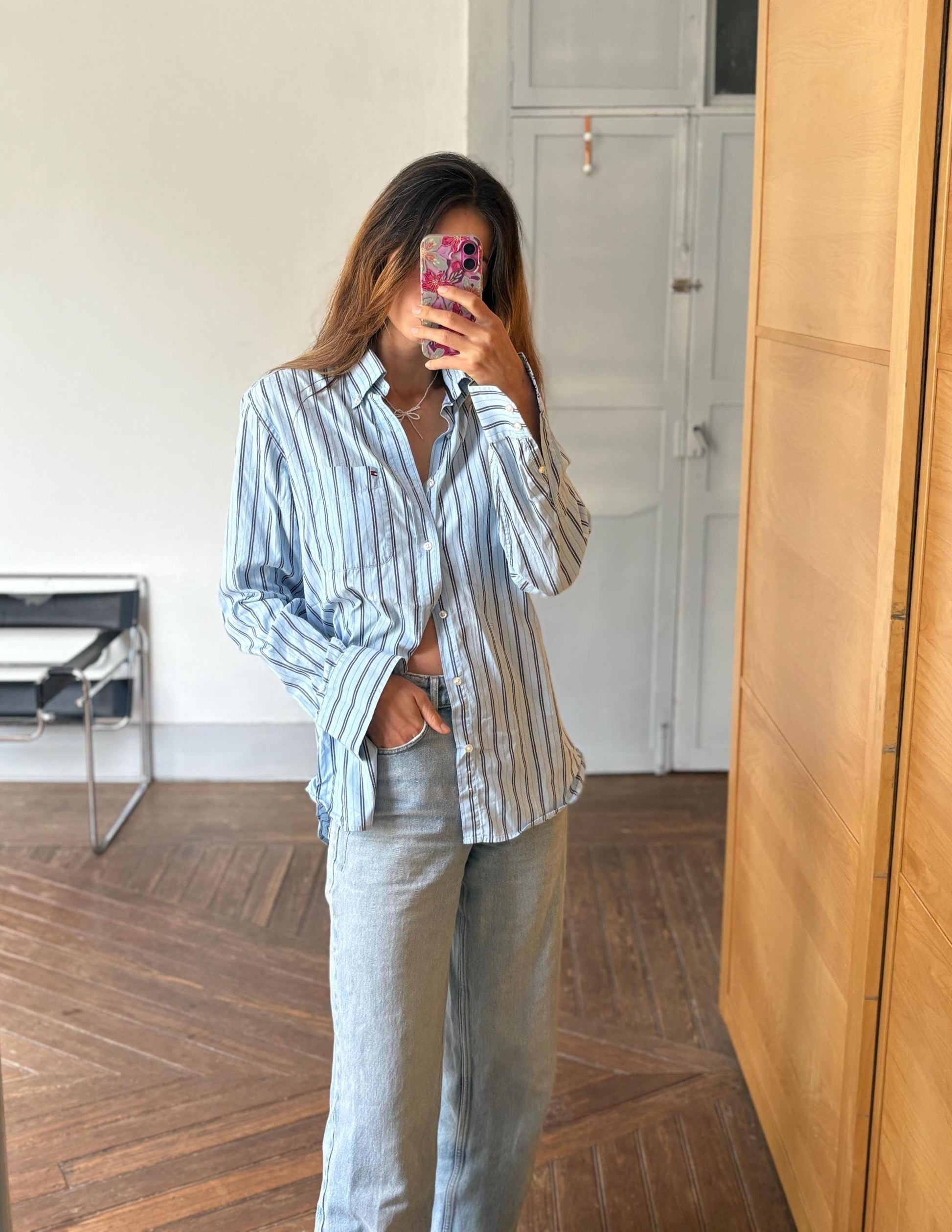 Vintage Tommy Hilfiger Button Up Shirt, Size S, 100% Cotton Unisex Fit oxford shirt, Preppy aesthetic clothing