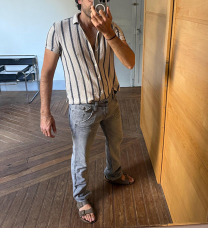 90s Distressed Grey D&G Jeans — back view