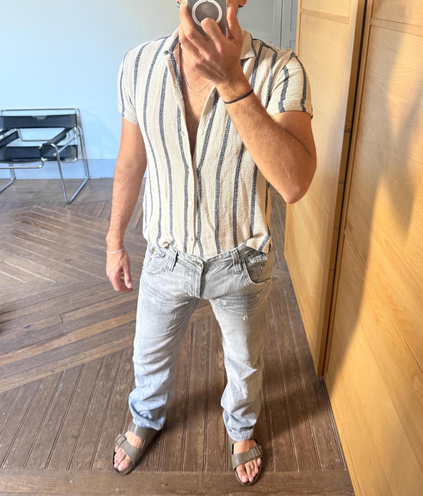 Vintage Grey D&G Jeans, 90s distressed denim wear, Size 33, Straight Leg Denim Y2K Casual Streetwear for Men