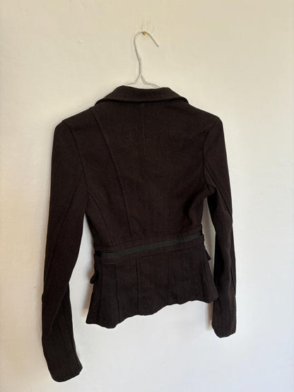 Black Sparkly Vintage Cropped Blazer — additional view 10