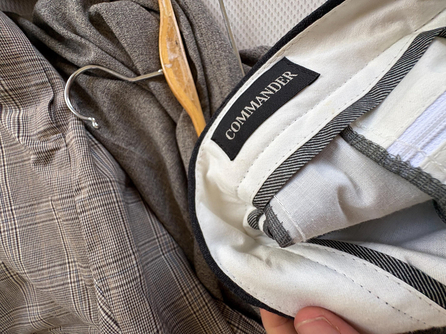 Vintage Commander Men Pants - Pure Wool High Waist Dark Academia Aesthetic Trousers -