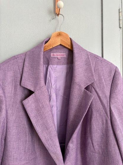 Vintage Purple Women's Blazer by Esperanza Marcos — additional view 8