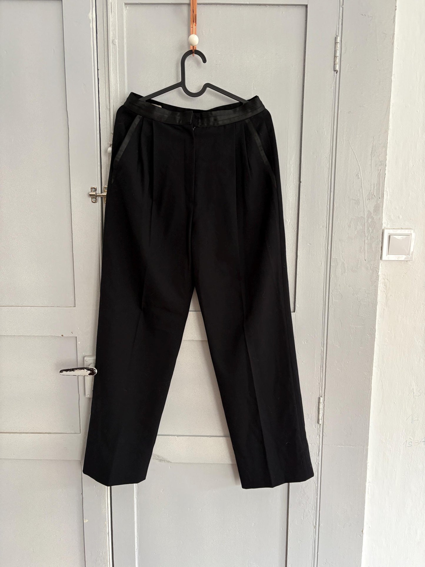 Vintage luxury trousers by Michi House Milano, Luxe Italian design wool formal pants