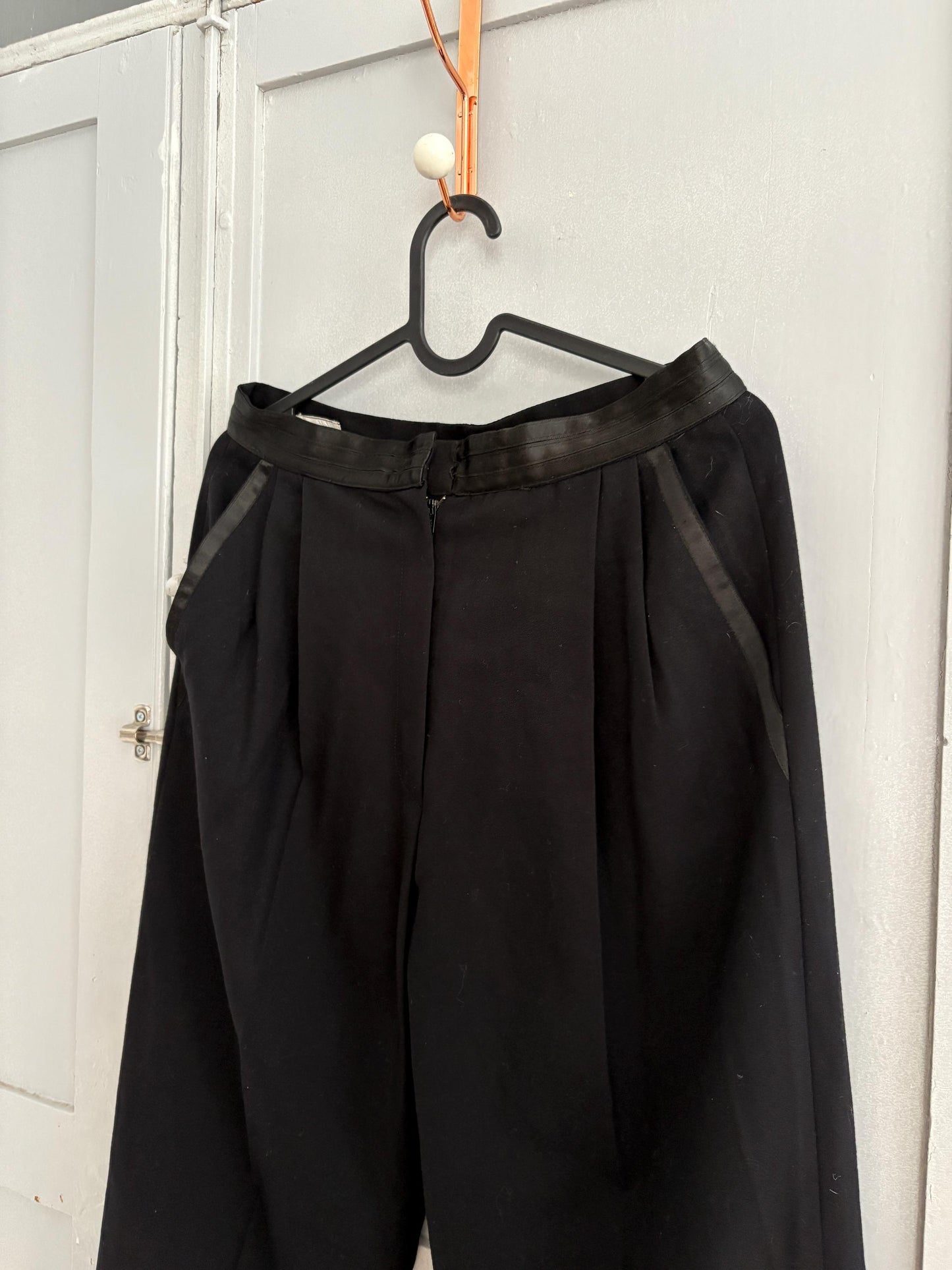 Vintage luxury trousers by Michi House Milano, Luxe Italian design wool formal pants