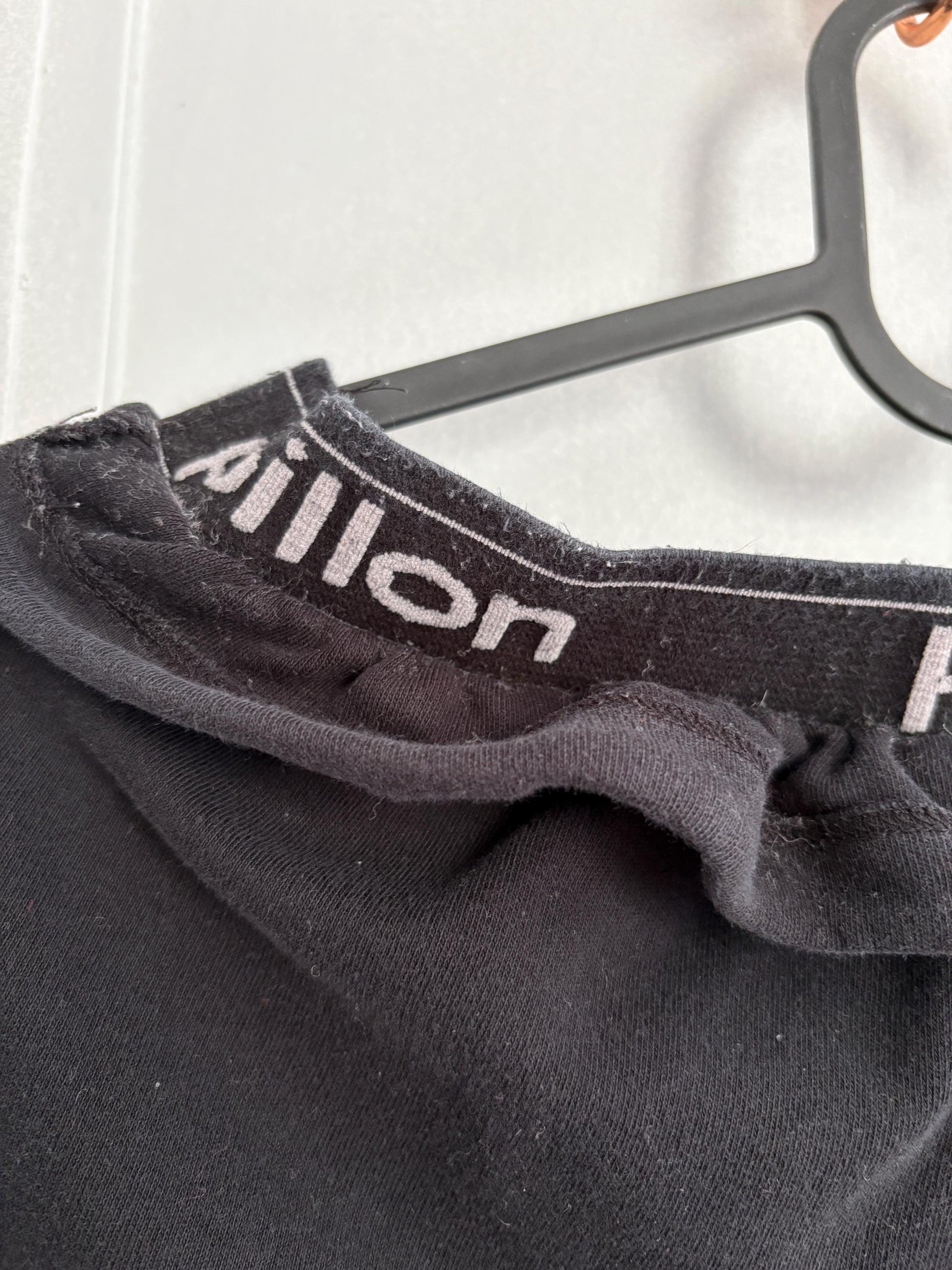 Vintage Papillon Black Dance Pants – Ballet-Inspired Comfort with Sporty Edge, S