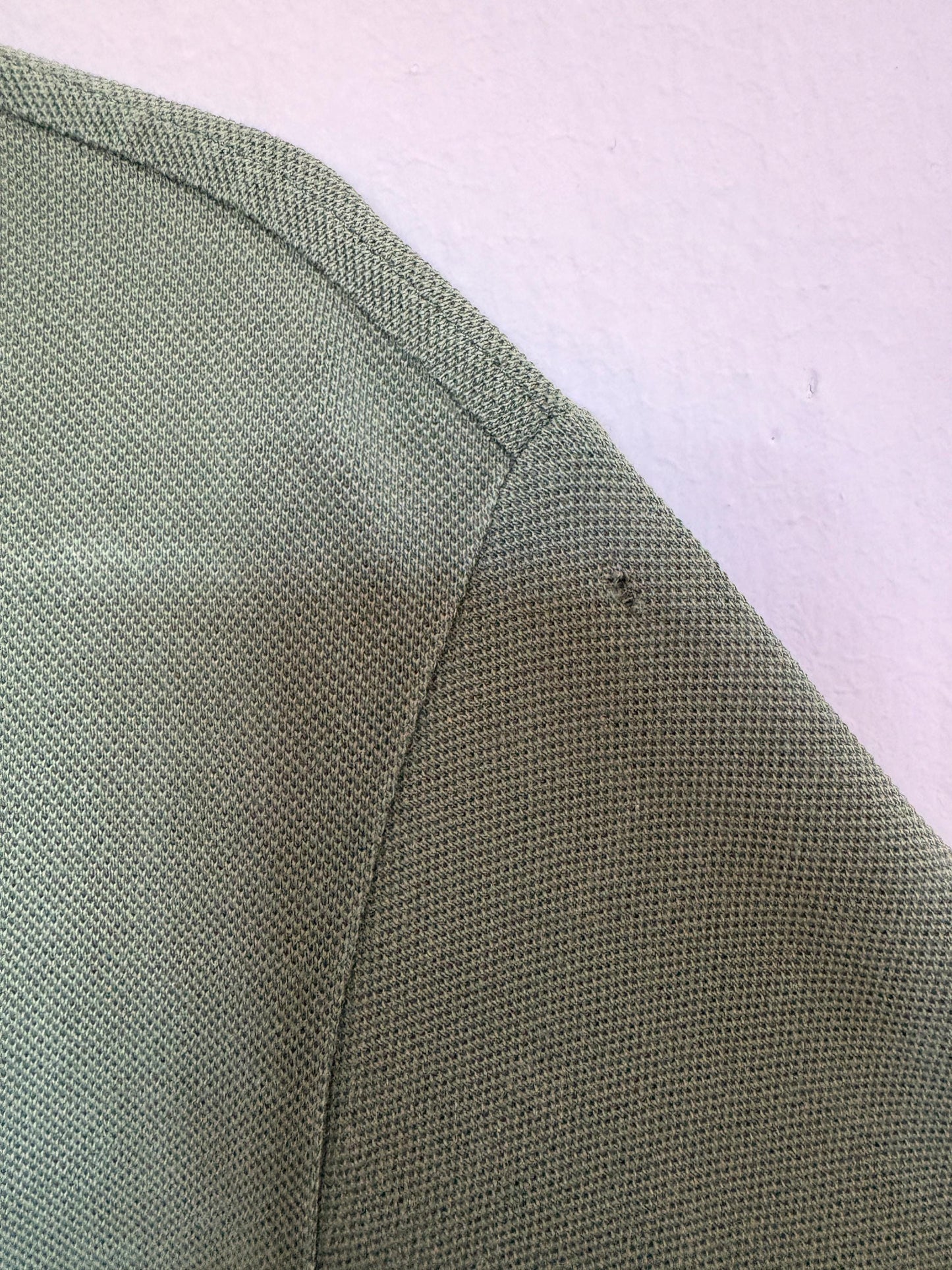 Vintage Secondhand green Polo by Ralph Lauren, Custom fit shirt, England logo cotton t-shirt with collar, Size S