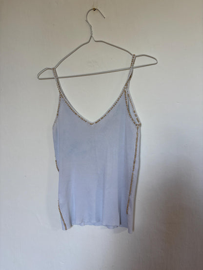 Beaded Knit Tank Top - Vintage Luxury — additional view 7