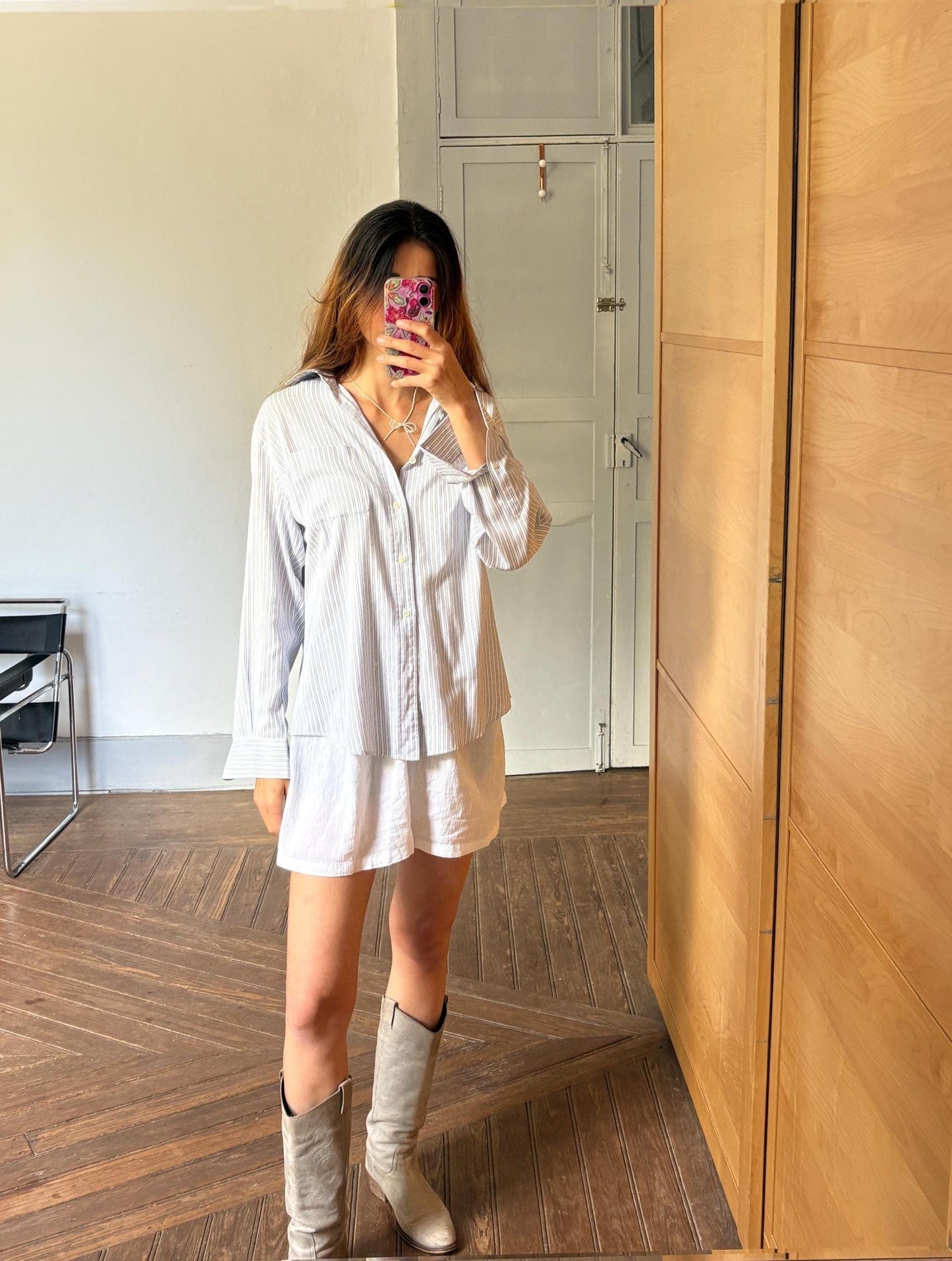 Vintage Emidio Tucci button down shirt, Soft fabric oversized men blouse, Boyfriend design wear, Size 4