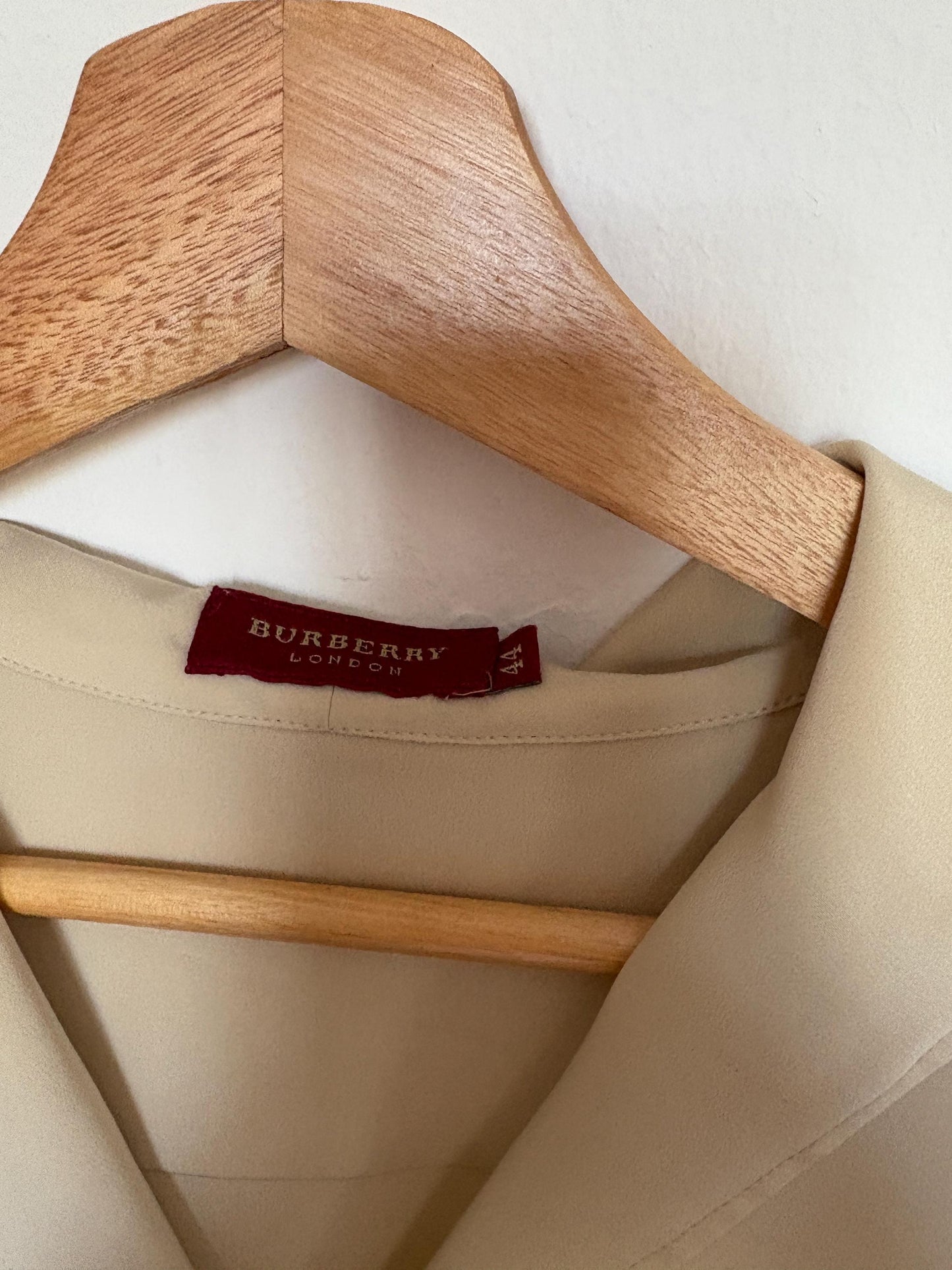 Luxury vintage Burberry London summer blouse, Lightweight button up shirt, Vintage designer wear, Preppy top, M